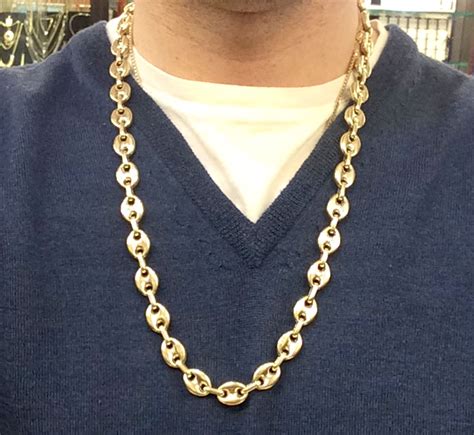 gucci link chain 14k gold